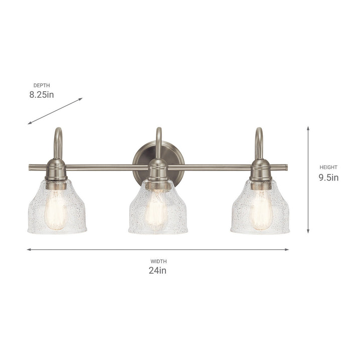 Kichler Canada - 45973NI - Three Light Bath - Avery - Brushed Nickel