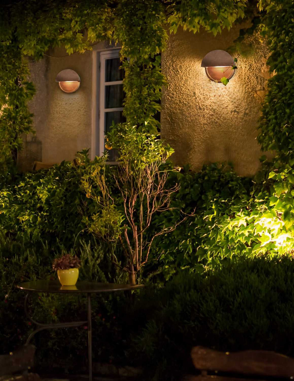 Ambiance LED Wall Sconce in Antique Copper Justice Designs