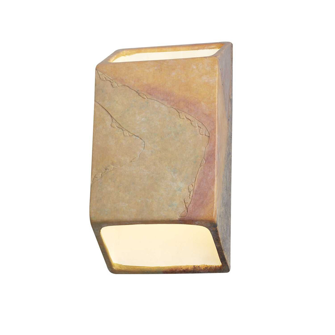 Ambiance LED Wall Sconce in Harvest Yellow Slate Justice Designs