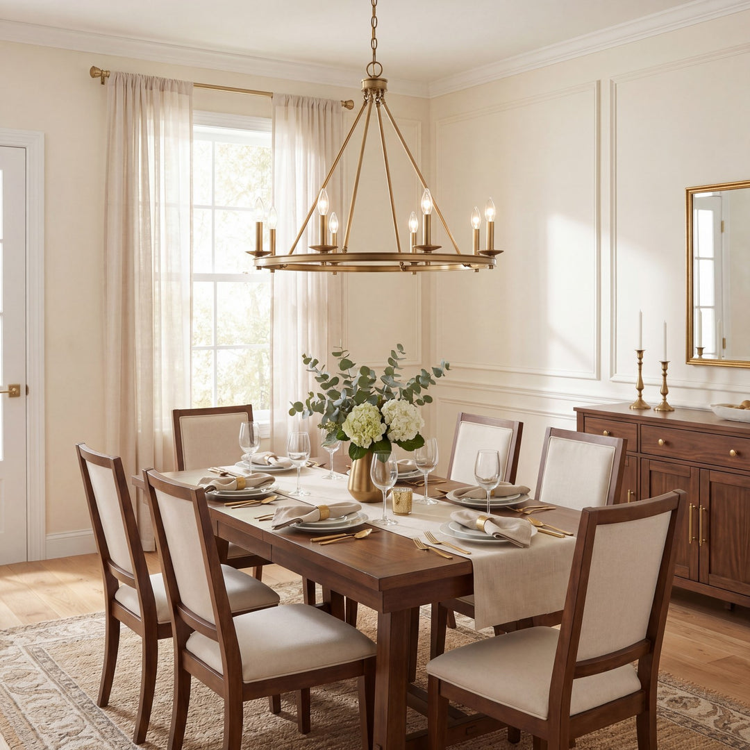 Savoy House - 1-308-8-322 - Eight Light Chandelier - Middleton - Warm Brass
