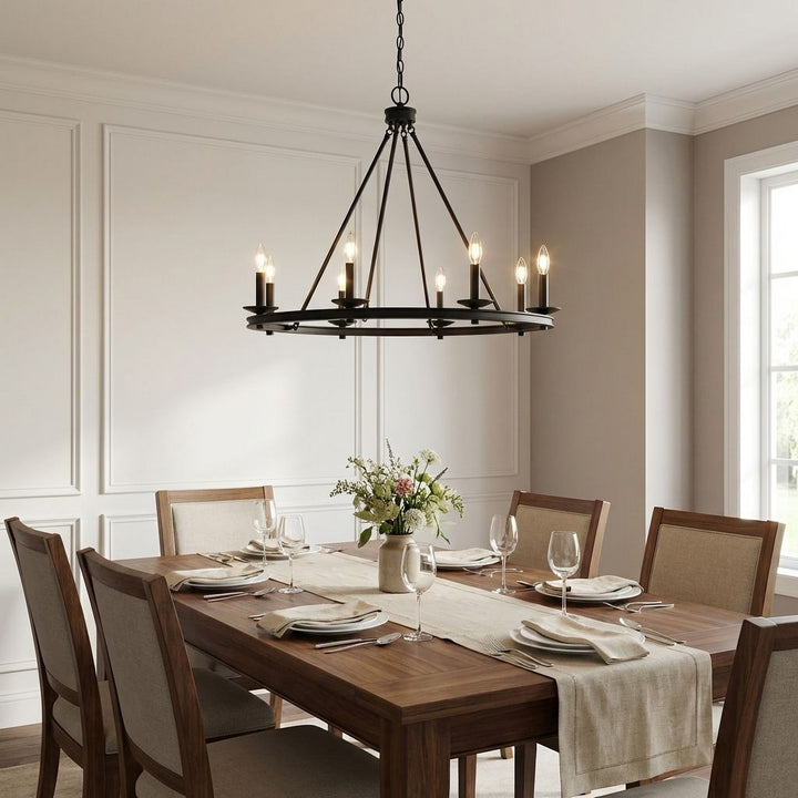 Savoy House - 1-308-8-89 - Eight Light Chandelier - Middleton - Matte Black