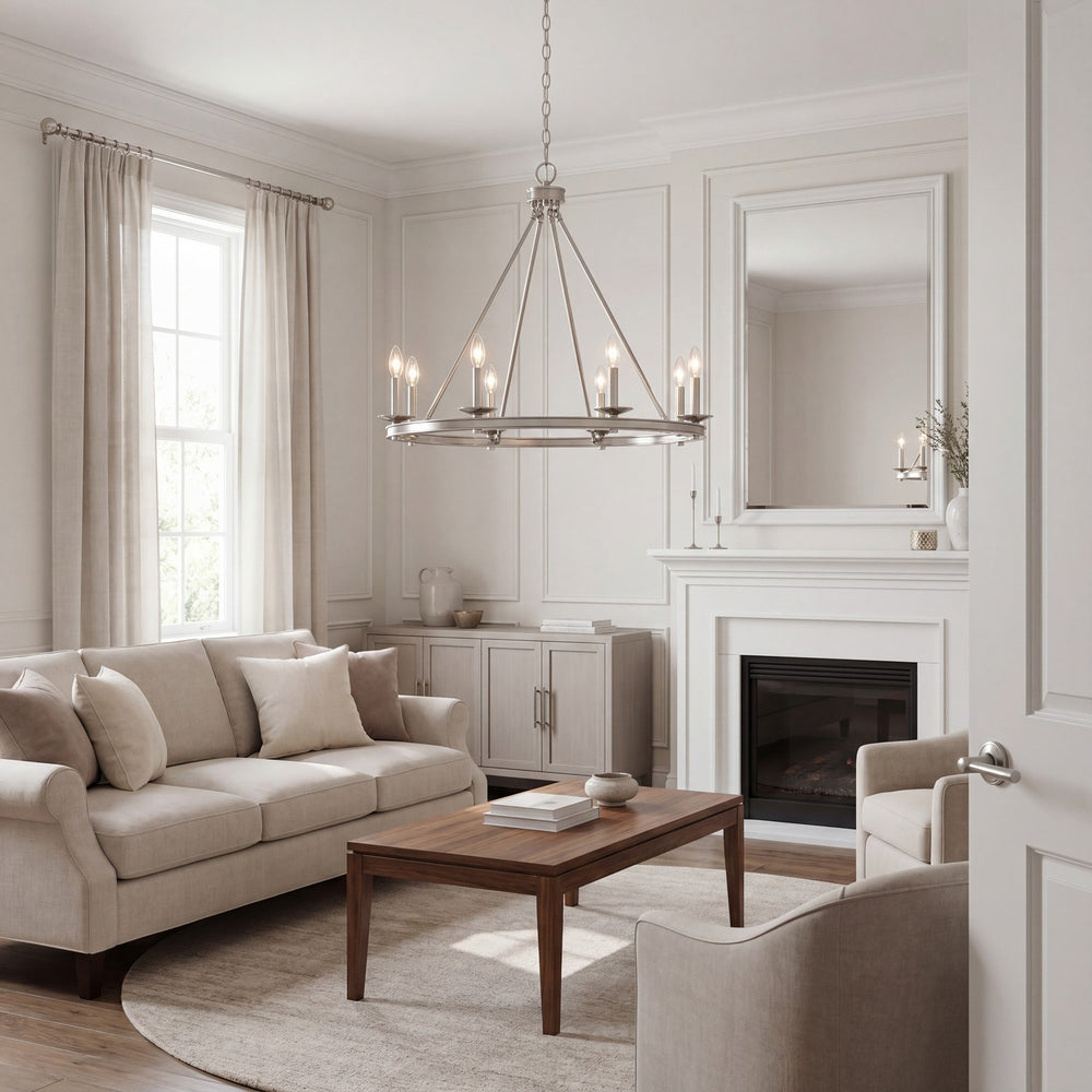 Savoy House - 1-308-8-SN - Eight Light Chandelier - Middleton - Satin Nickel