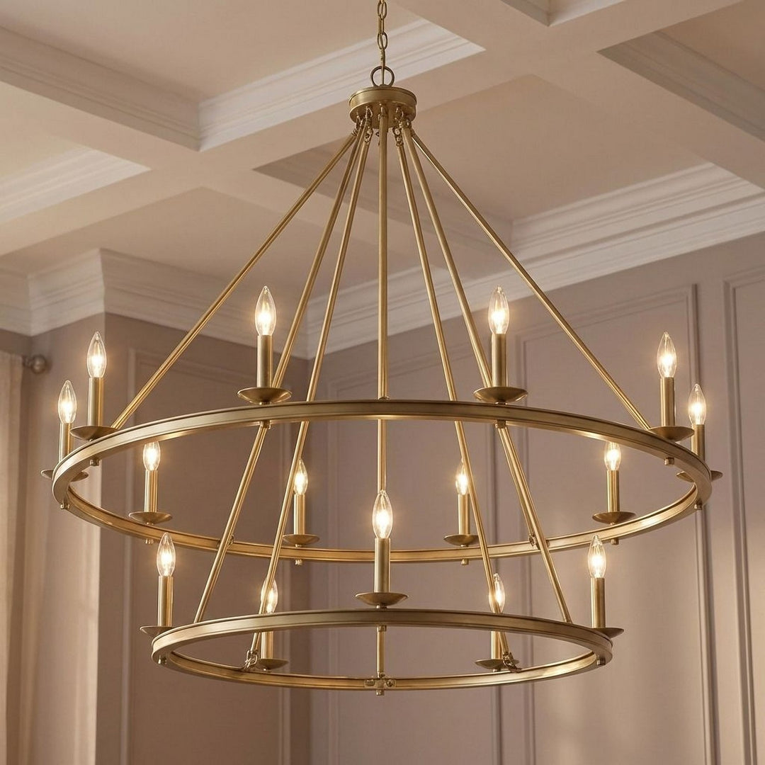 Savoy House - 1-312-15-322 - 15 Light Chandelier - Middleton - Warm Brass