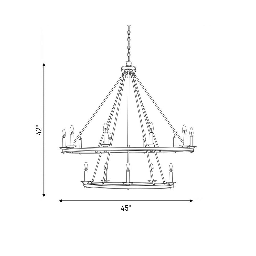 Savoy House - 1-312-15-89 - 15 Light Chandelier - Middleton - Matte Black