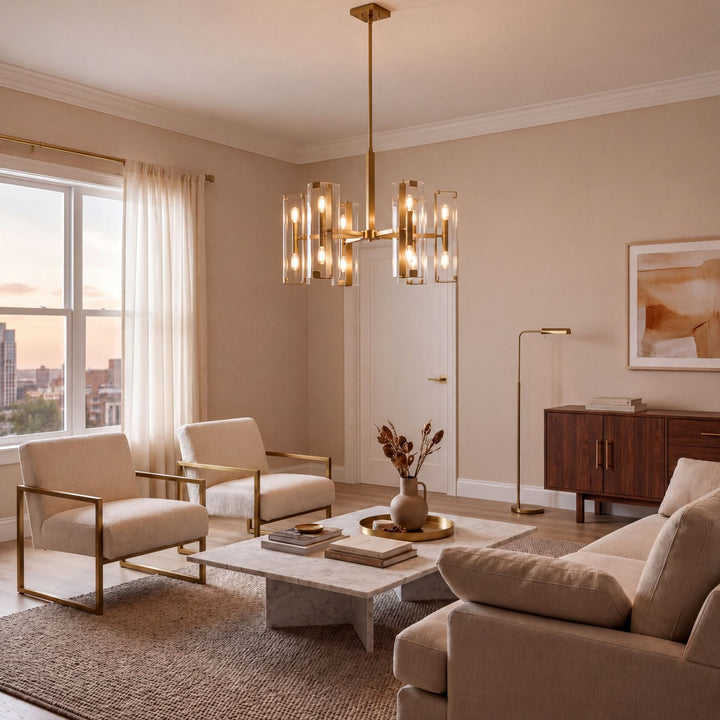 Savoy House - 1-9772-10-322 - Ten Light Chandelier - Winfield - Warm Brass