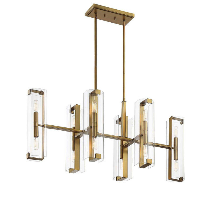 Savoy House - 1-9773-12-322 - 12 Light Chandelier - Winfield - Warm Brass