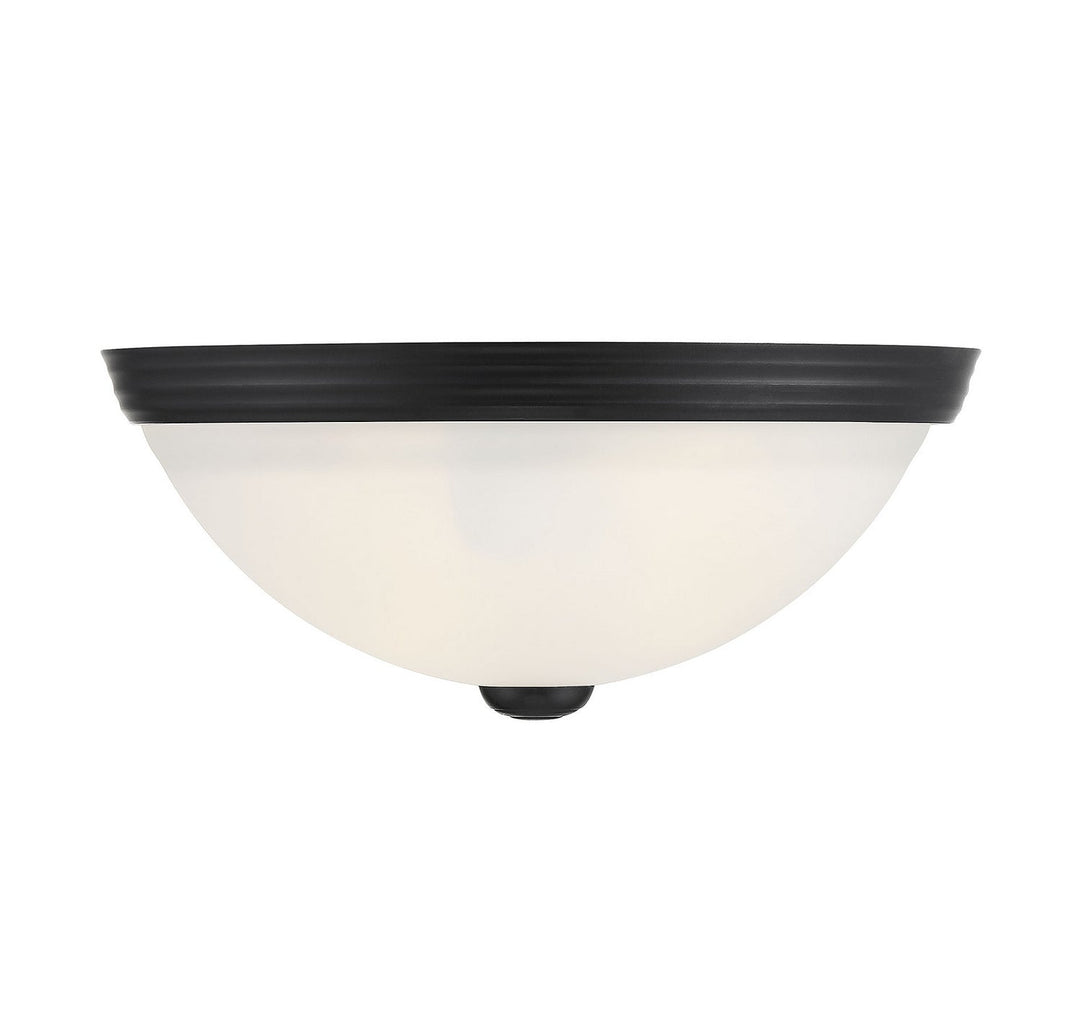 Flush mount Two Light Flush Mount in Matte Black Savoy House