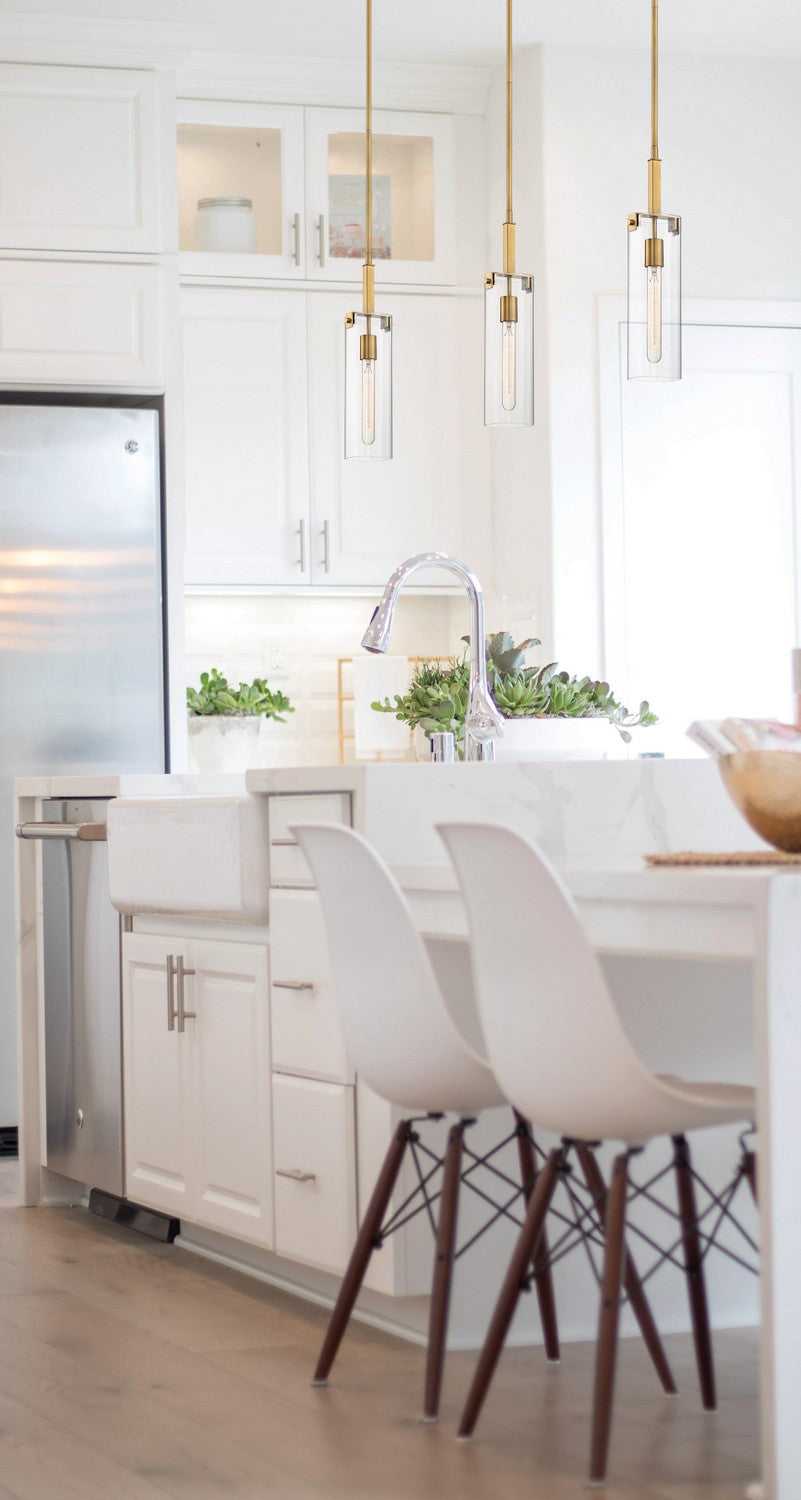 Winfield One Light Mini Pendant in Warm Brass Savoy House