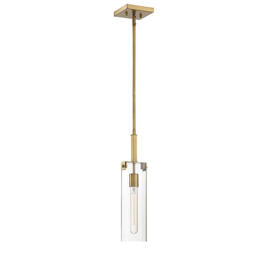 Winfield One Light Mini Pendant in Warm Brass Savoy House