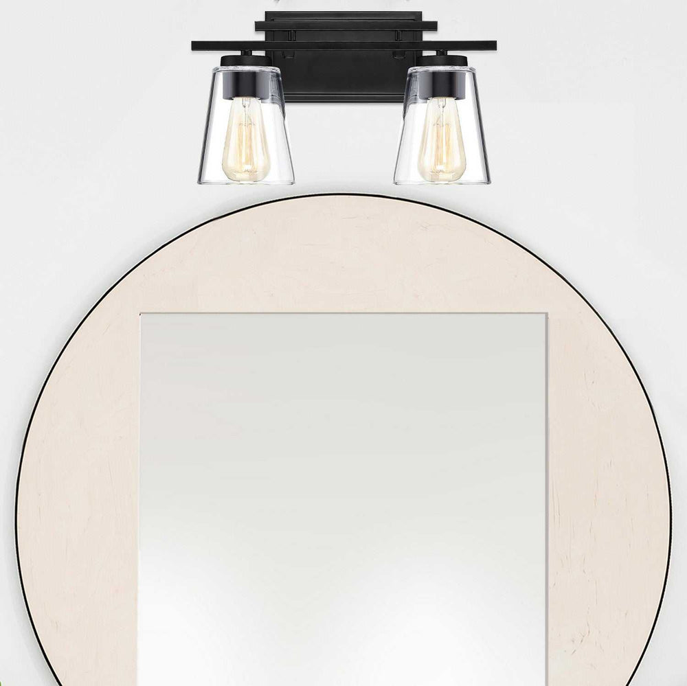 Calhoun Two Light Bath Bar in Black Savoy House
