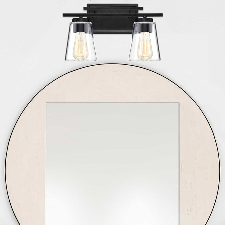 Calhoun Two Light Bath Bar in Black Savoy House