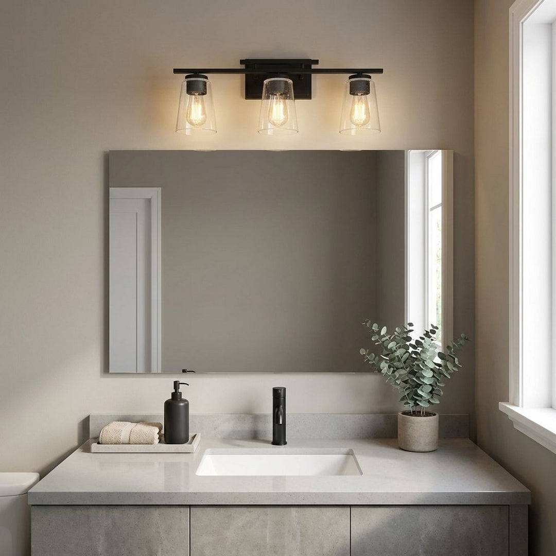 Savoy House - 8-1020-3-BK - Three Light Bath Bar - Calhoun - Black
