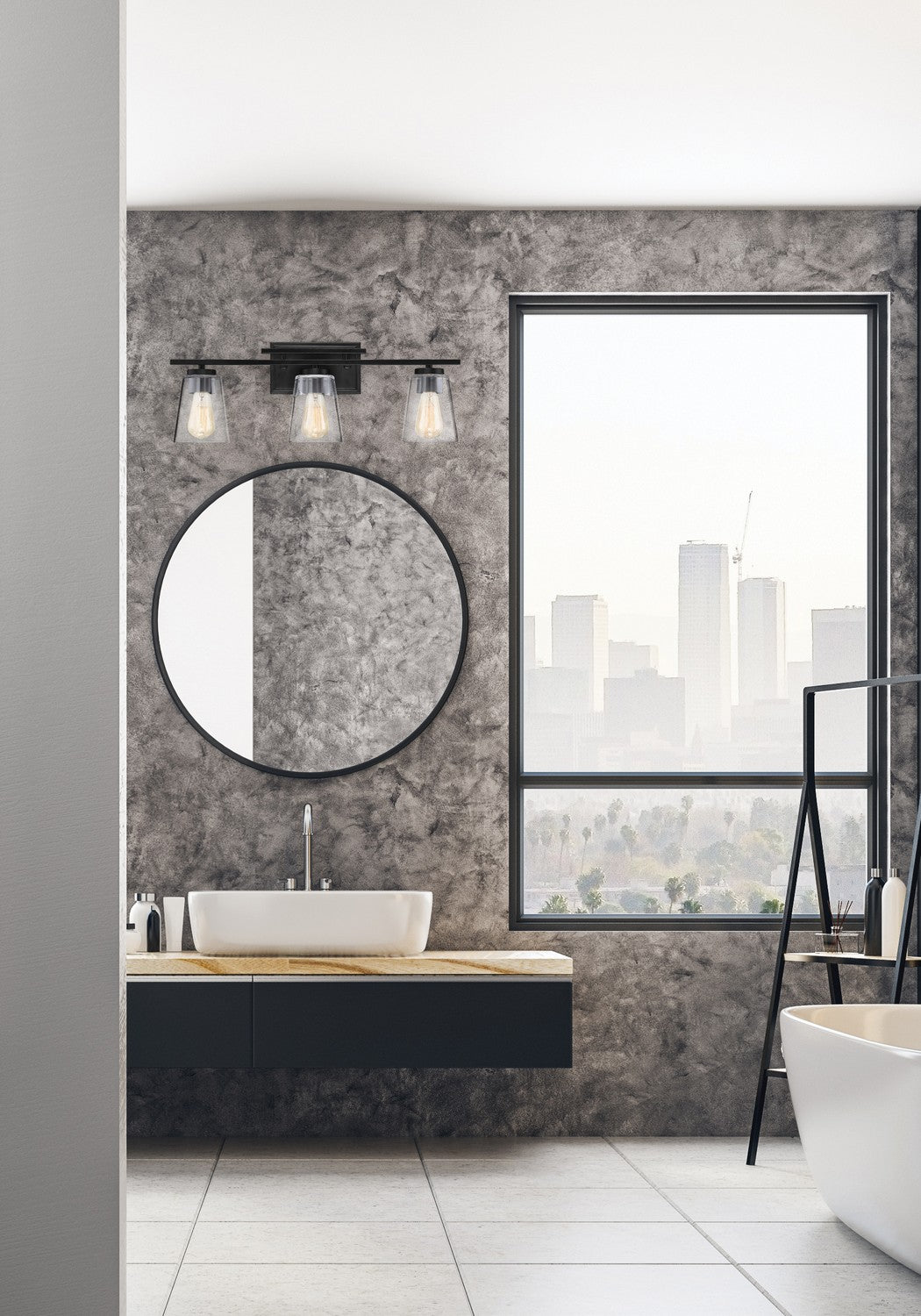 Savoy House - 8-1020-3-BK - Three Light Bath Bar - Calhoun - Black
