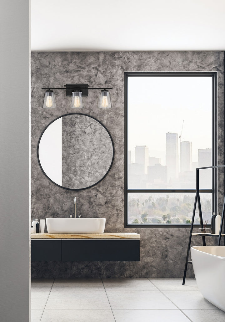 Savoy House - 8-1020-3-BK - Three Light Bath Bar - Calhoun - Black