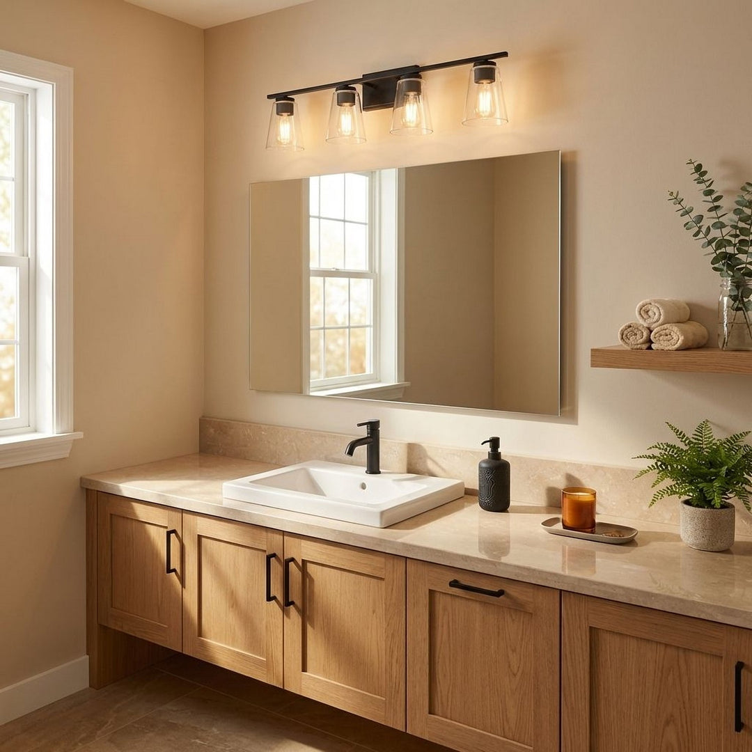 Savoy House - 8-1020-4-BK - Four Light Bath Bar - Calhoun - Black