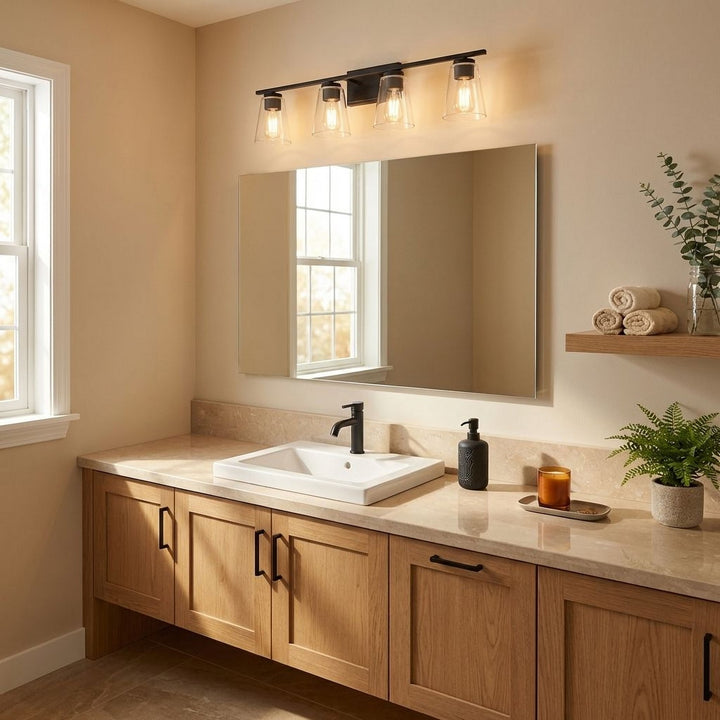 Savoy House - 8-1020-4-BK - Four Light Bath Bar - Calhoun - Black