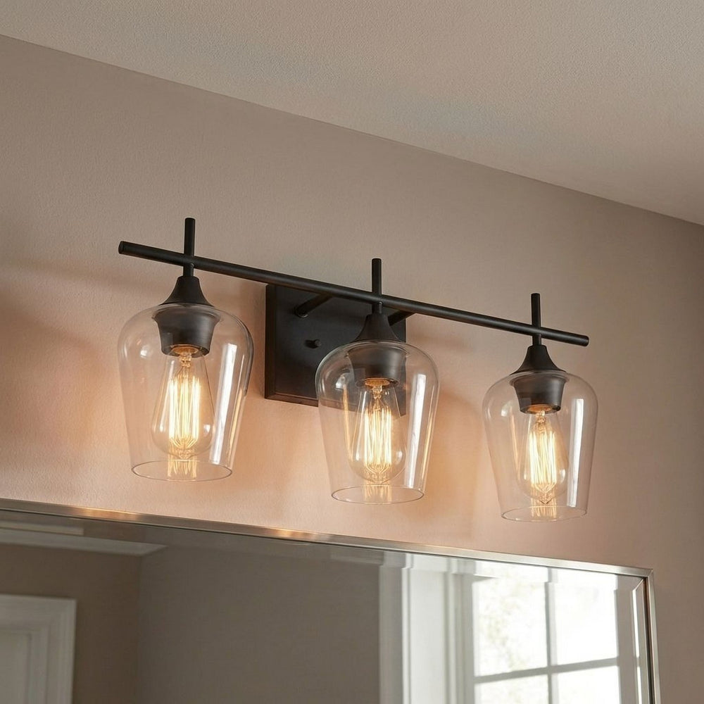 Savoy House - 8-4030-3-BK - Three Light Bath Bar - Octave - Black