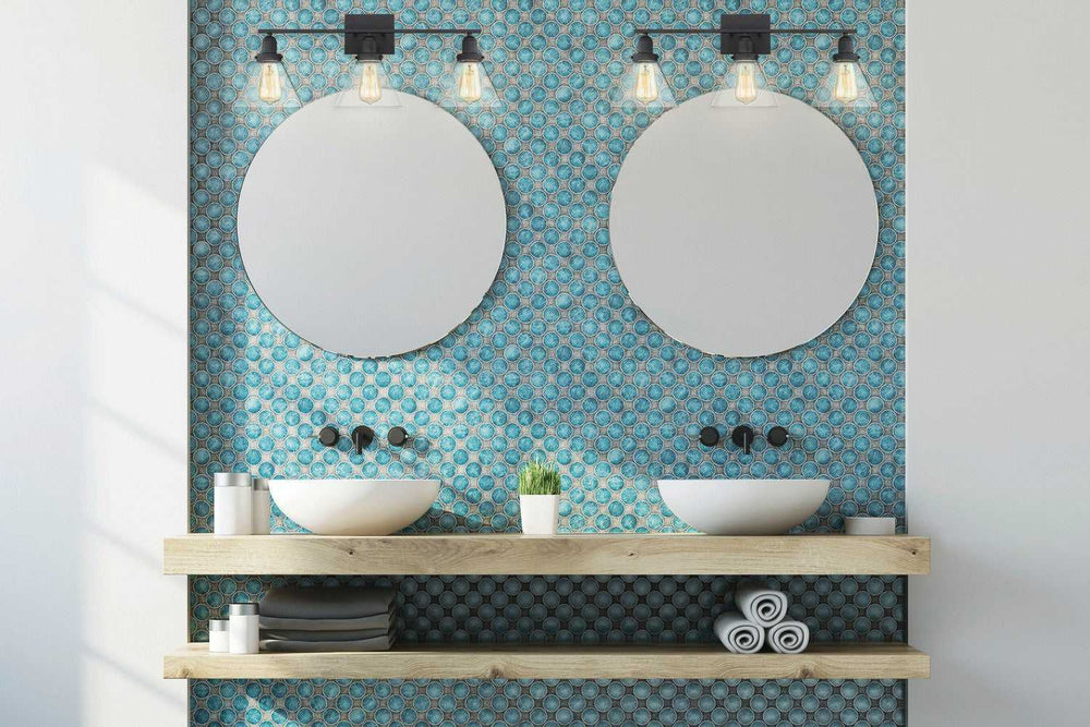 Drake Four Light Bath Bar in Black Savoy House