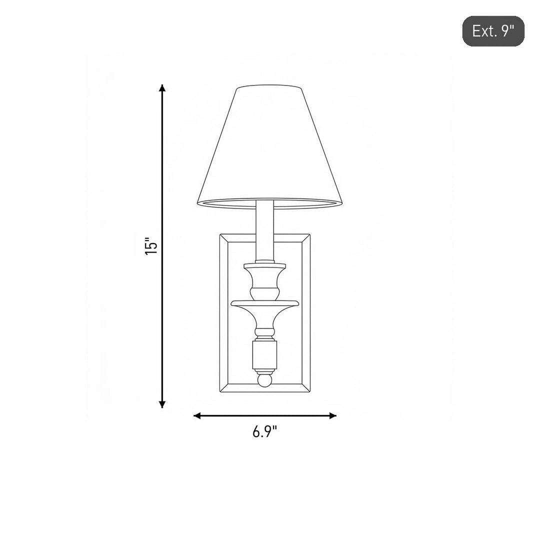 Savoy House - 9-0700-1-109 - One Light Wall Sconce - Washburn - Polished Nickel
