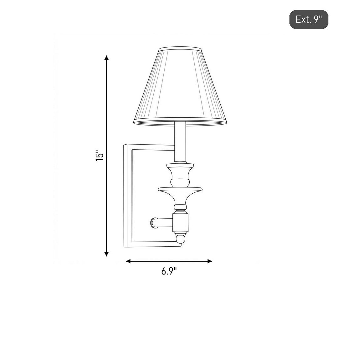 Savoy House - 9-0700-1-322 - One Light Wall Sconce - Washburn - Warm Brass