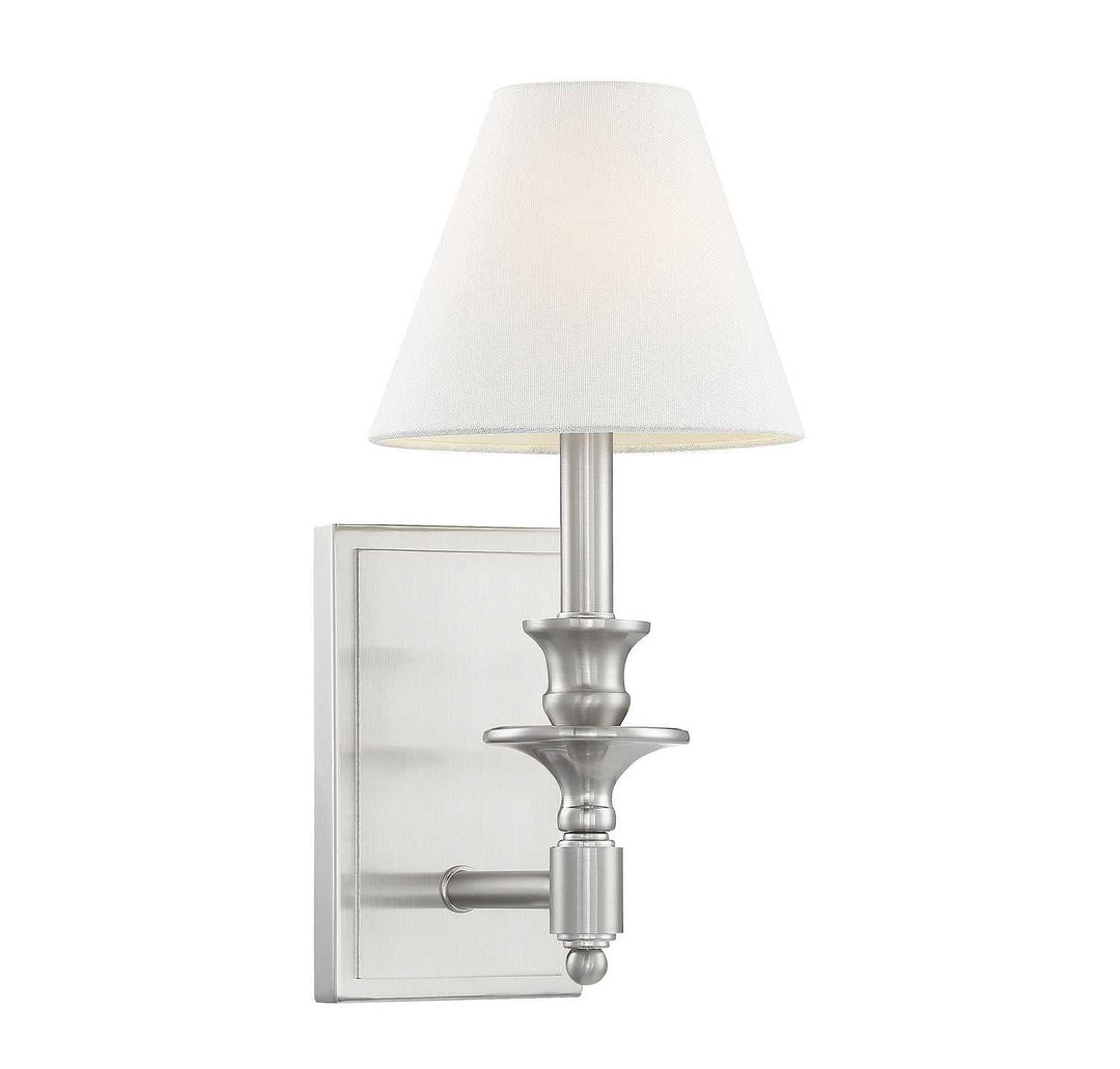 Savoy House - 9-0700-1-SN - One Light Wall Sconce - Washburn - Satin Nickel
