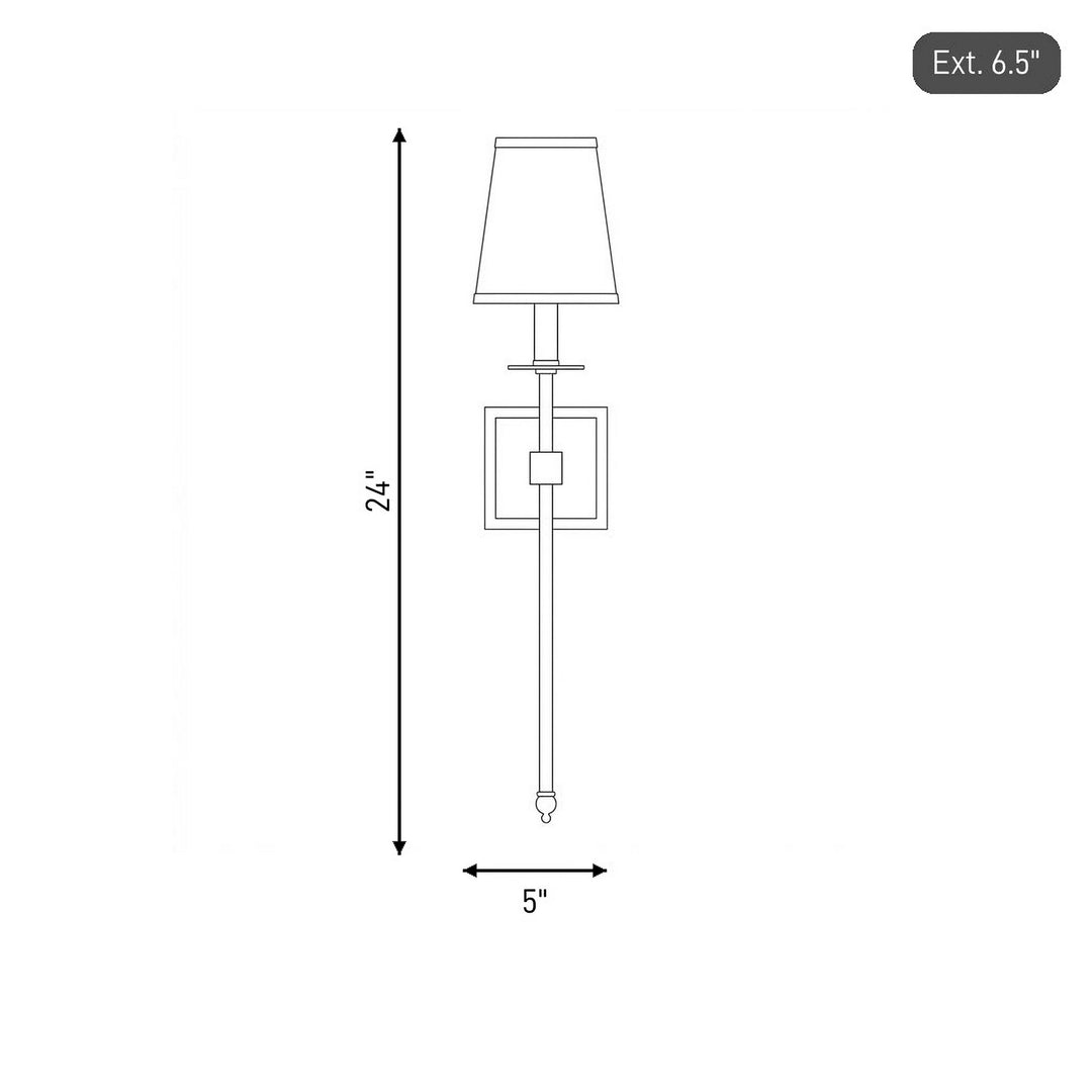 Savoy House - 9-303-1-322 - One Light Wall Sconce - Monroe - Warm Brass