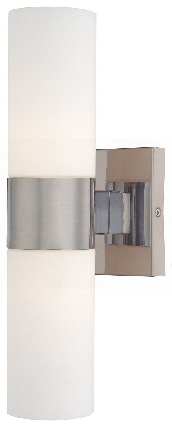 Two Light Wall Sconce in Brushed Nickel - available from The Lighting Shoppe, trusted by Canadian homeowners