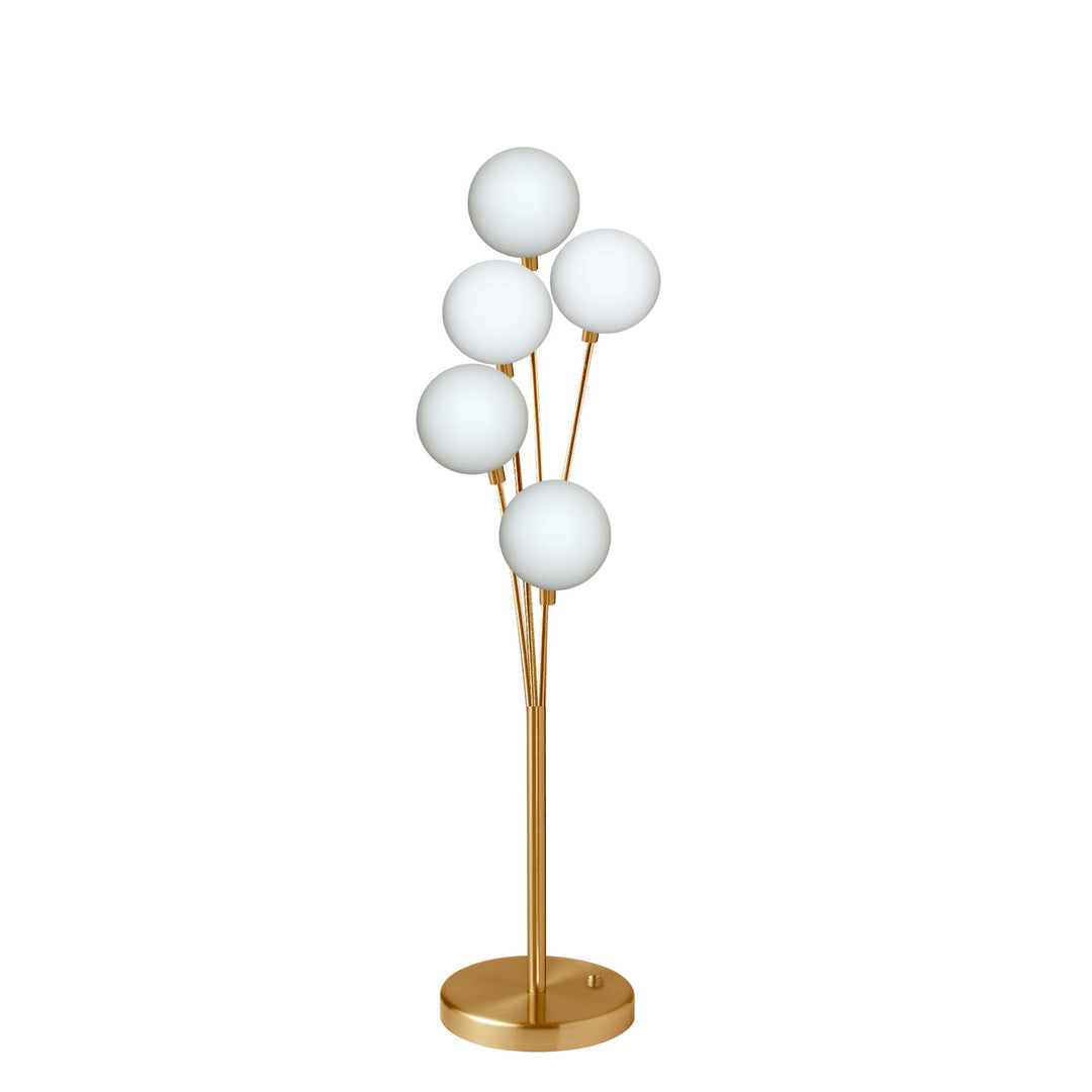 Five Light Table Lamp in Aged Brass - available from The Lighting Shoppe, trusted by Canadian homeowners