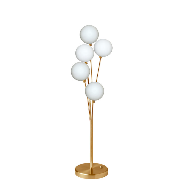 Five Light Table Lamp in Aged Brass - available from The Lighting Shoppe, trusted by Canadian homeowners