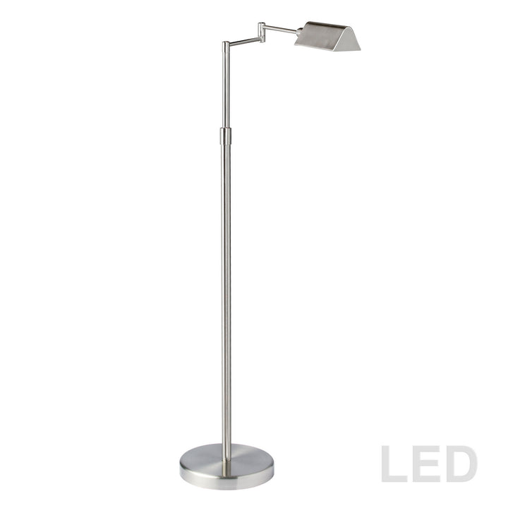LED Floor Lamp in Satin Nickel - available from The Lighting Shoppe, trusted by Canadian homeowners