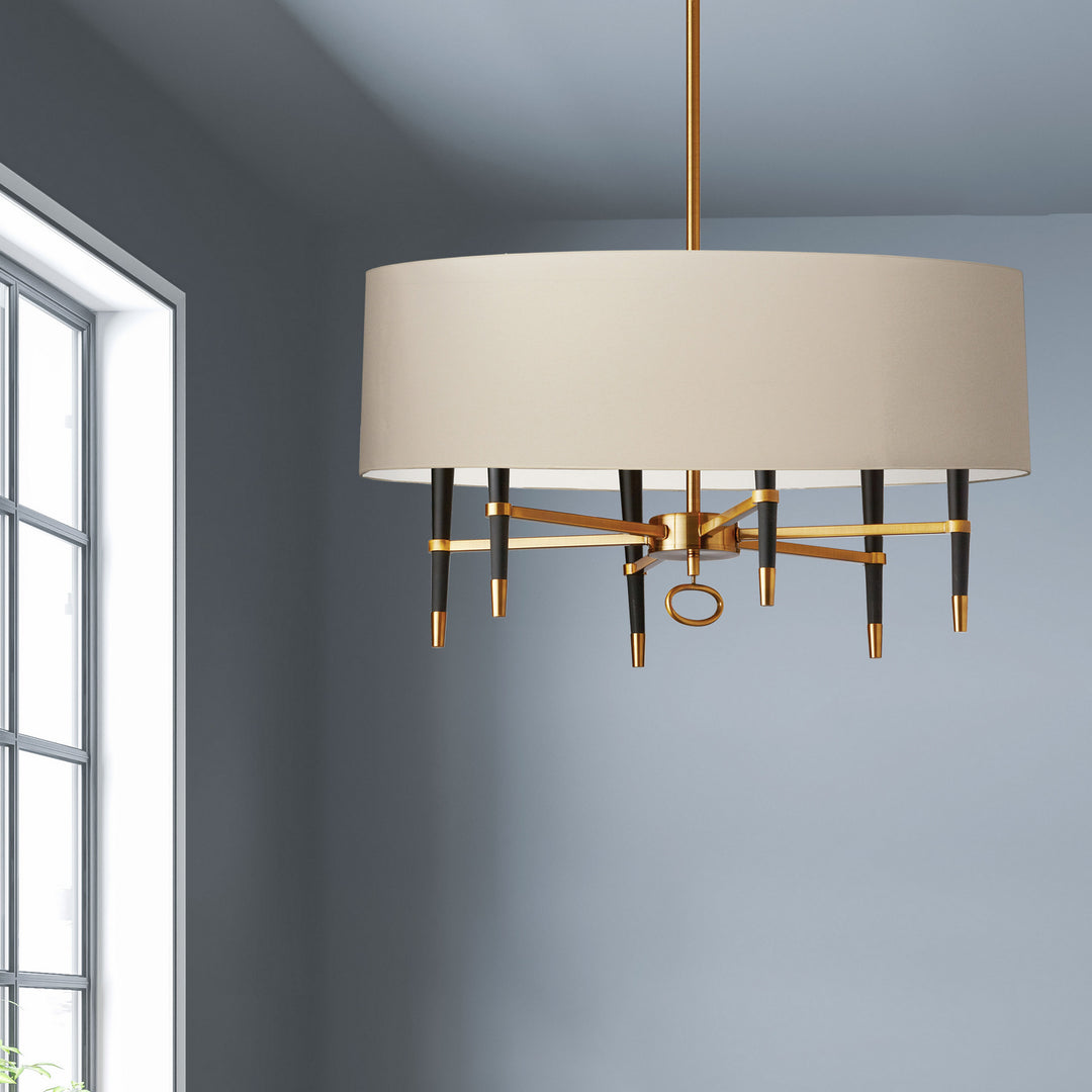 Dainolite Canada - LAN-246C-VB-CRM - Six Light Chandelier - Langford - Vintage Bronze