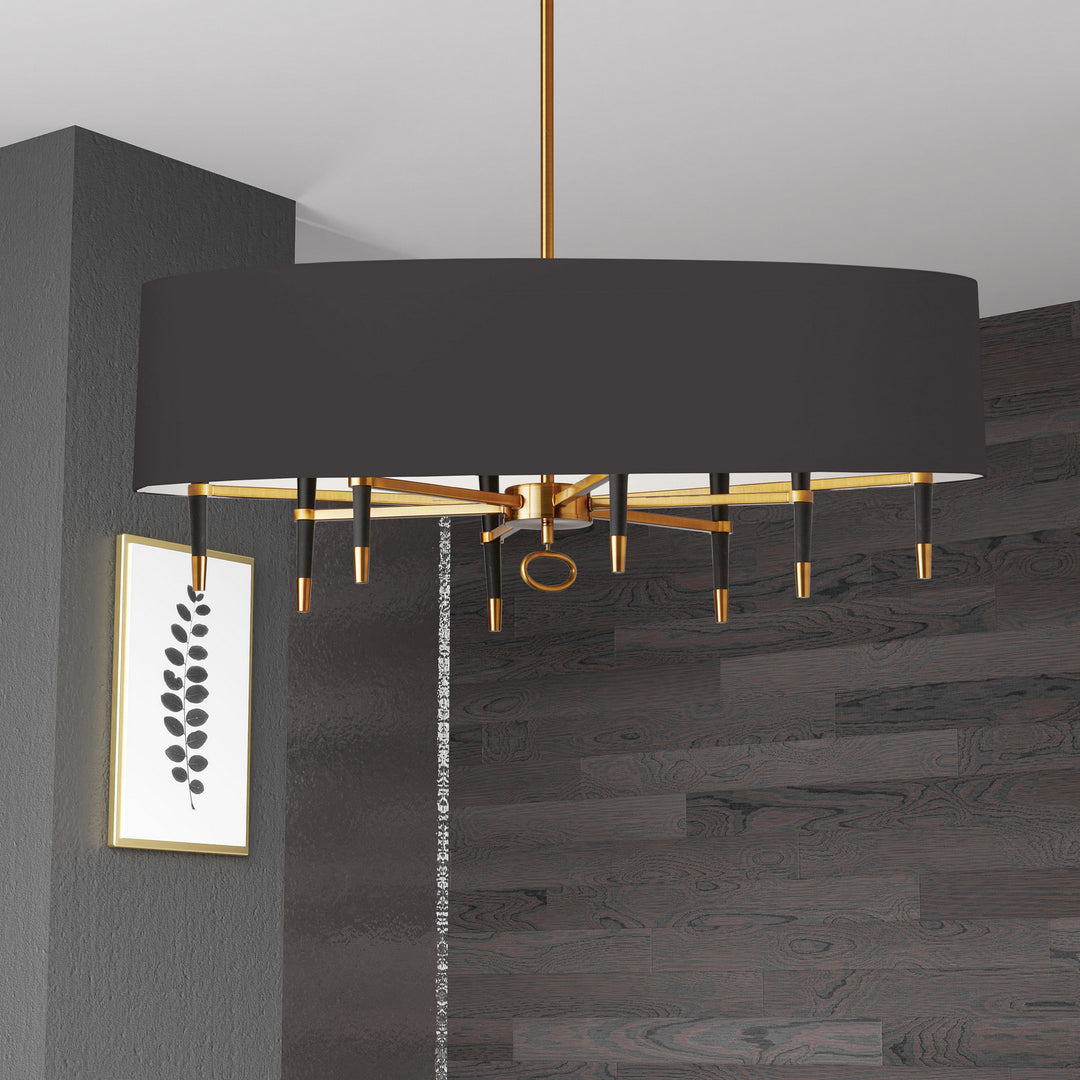 Dainolite Canada - LAN-408HC-VB-BK - Eight Light Chandelier - Langford - Vintage Bronze