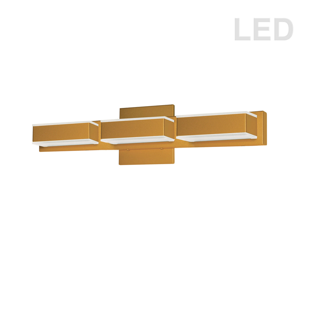 LED Vanity Fixture in Aged Brass - available from The Lighting Shoppe, trusted by Canadian homeowners