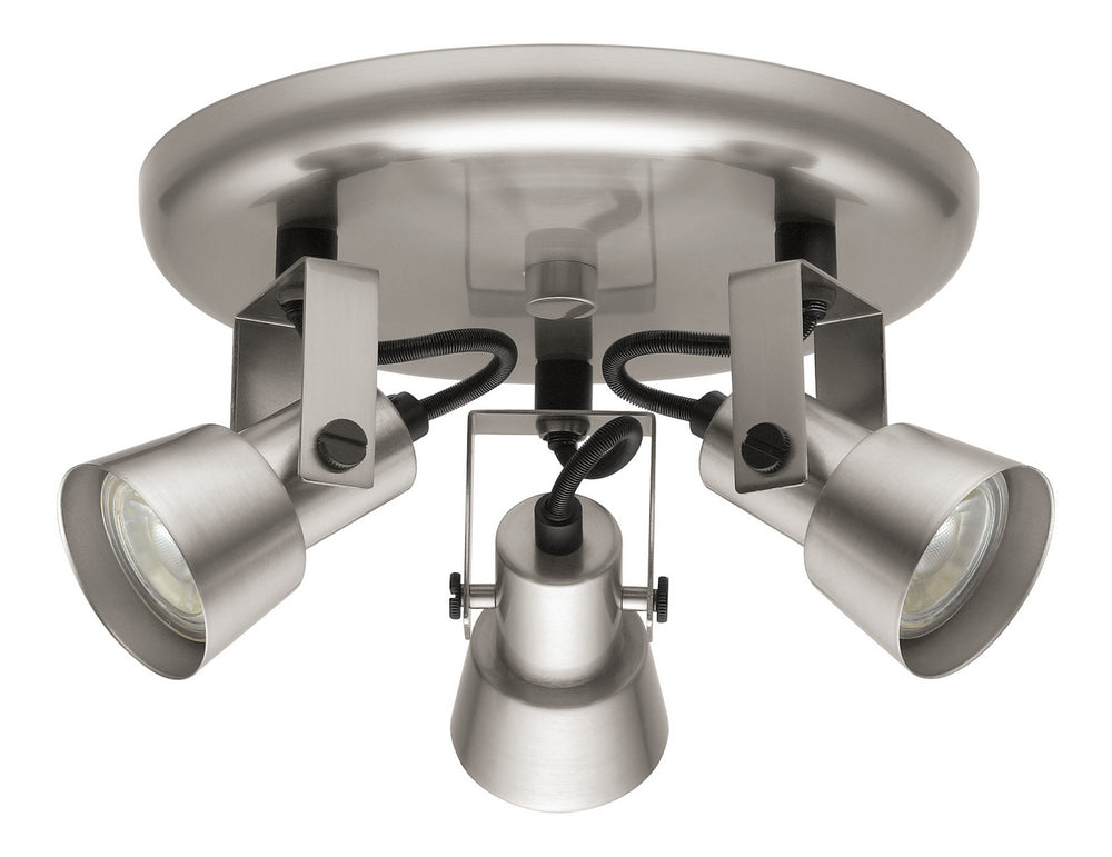 Trillo 1 Three Light Ceiling Track Light in Matte Nickel - available from The Lighting Shoppe, trusted by Canadian homeowners