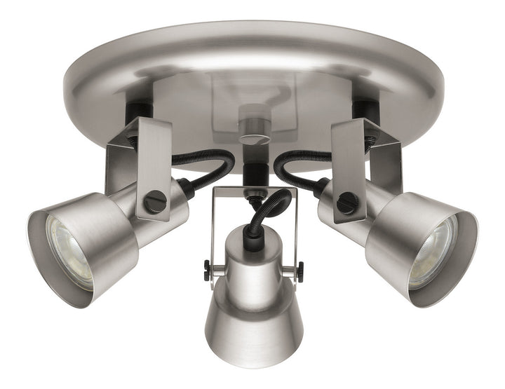 Trillo 1 Three Light Ceiling Track Light in Matte Nickel - available from The Lighting Shoppe, trusted by Canadian homeowners