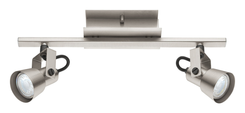 Trillo 1 Two Light Track in Matte Nickel - available from The Lighting Shoppe, trusted by Canadian homeowners