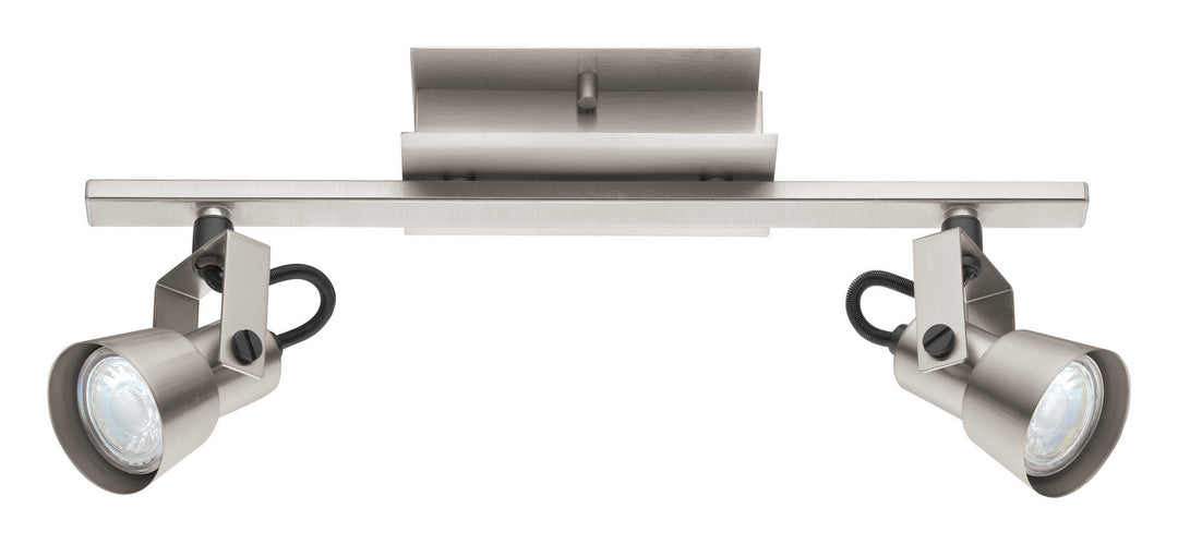 Trillo 1 Two Light Track in Matte Nickel - available from The Lighting Shoppe, trusted by Canadian homeowners