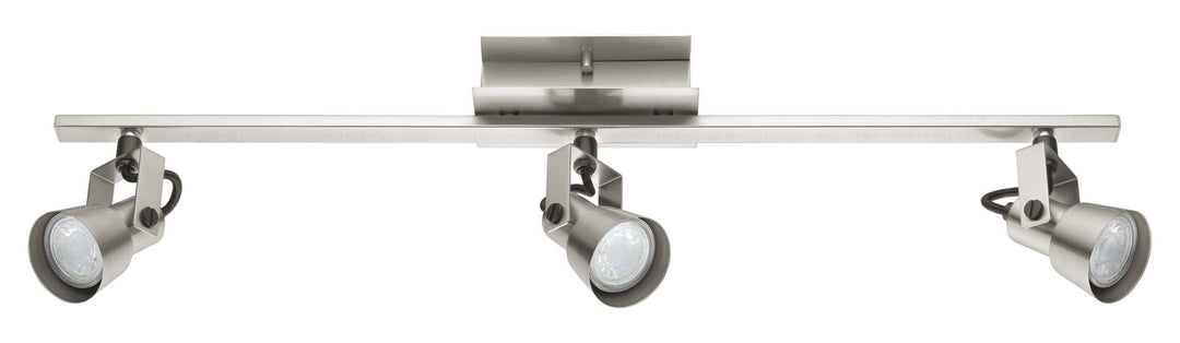Trillo 1 Three Light Track in Matte Nickel - available from The Lighting Shoppe, trusted by Canadian homeowners