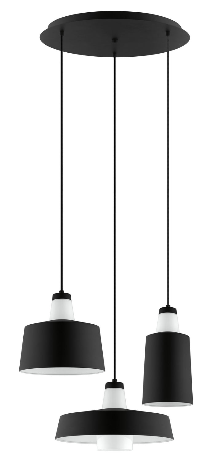 Tabanera Three Light Suspension in Black - available from The Lighting Shoppe, trusted by Canadian homeowners