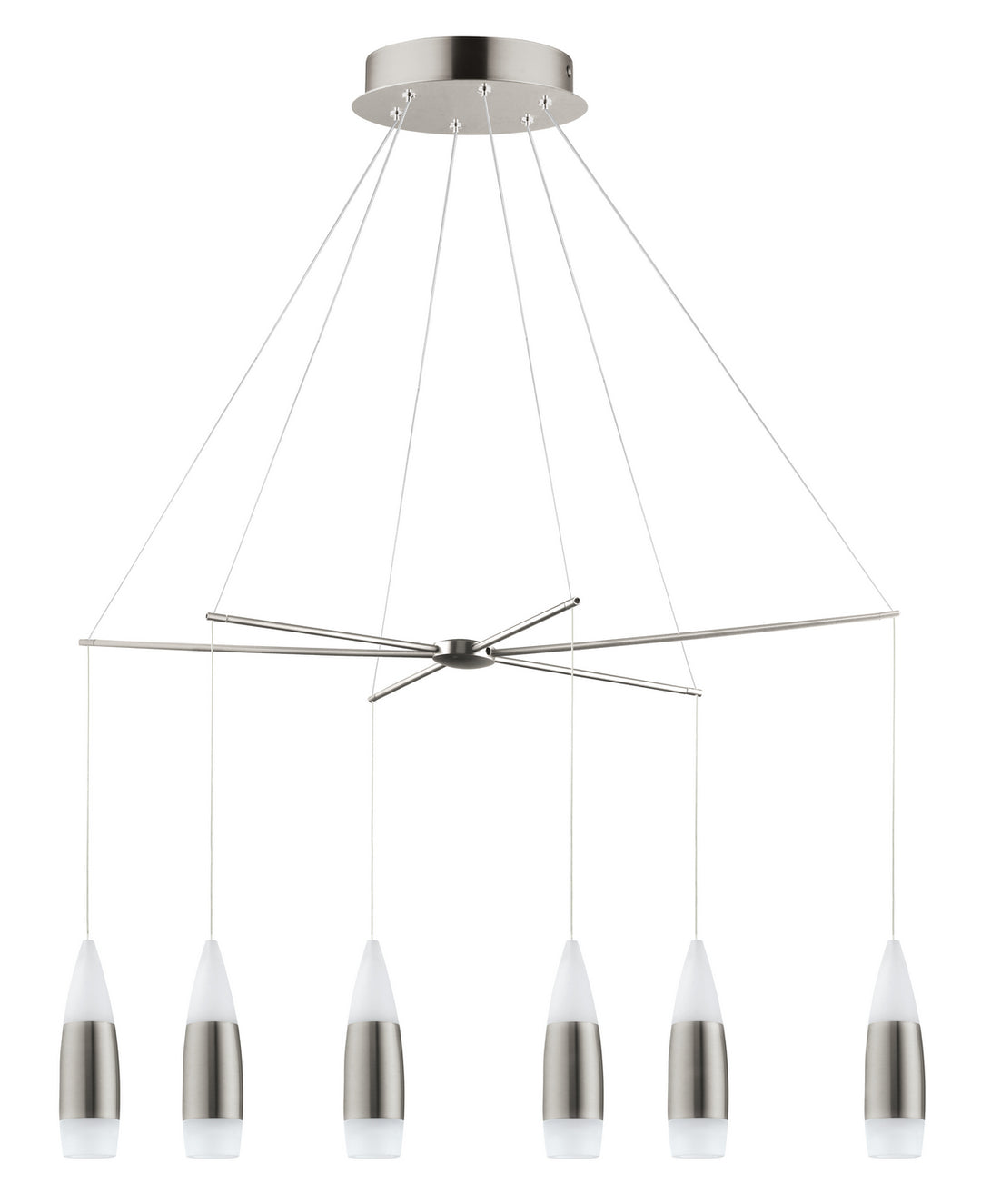 Santiga LED Suspension in Matte Nickel - available from The Lighting Shoppe, trusted by Canadian homeowners