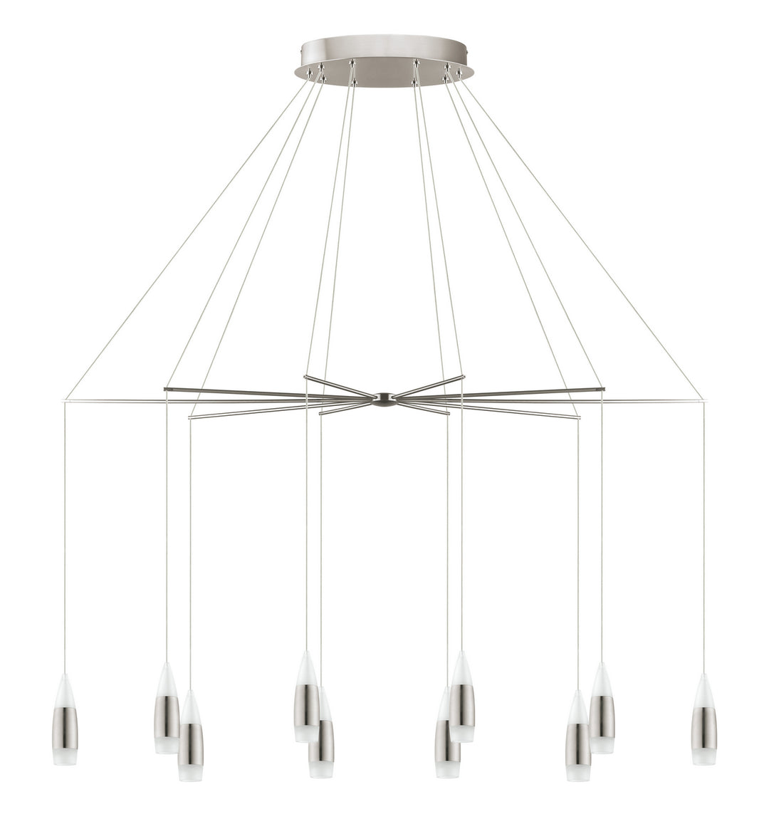 Santiga LED Suspension in Matte Nickel - available from The Lighting Shoppe, trusted by Canadian homeowners