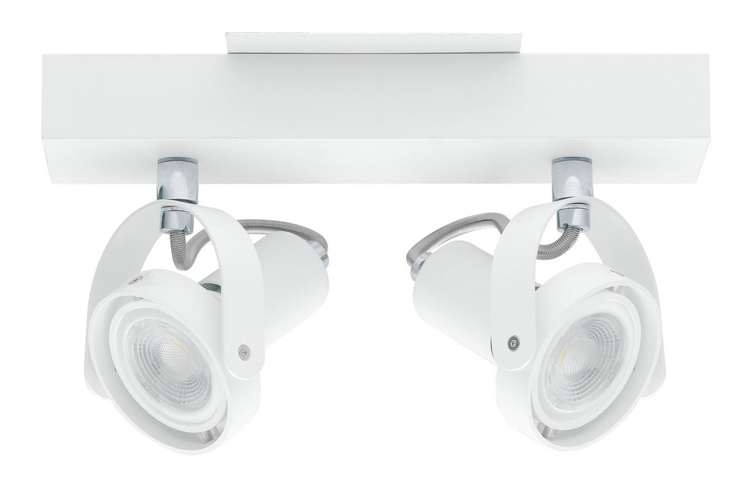 Novorio 1 Two Light Track in White - available from The Lighting Shoppe, trusted by Canadian homeowners