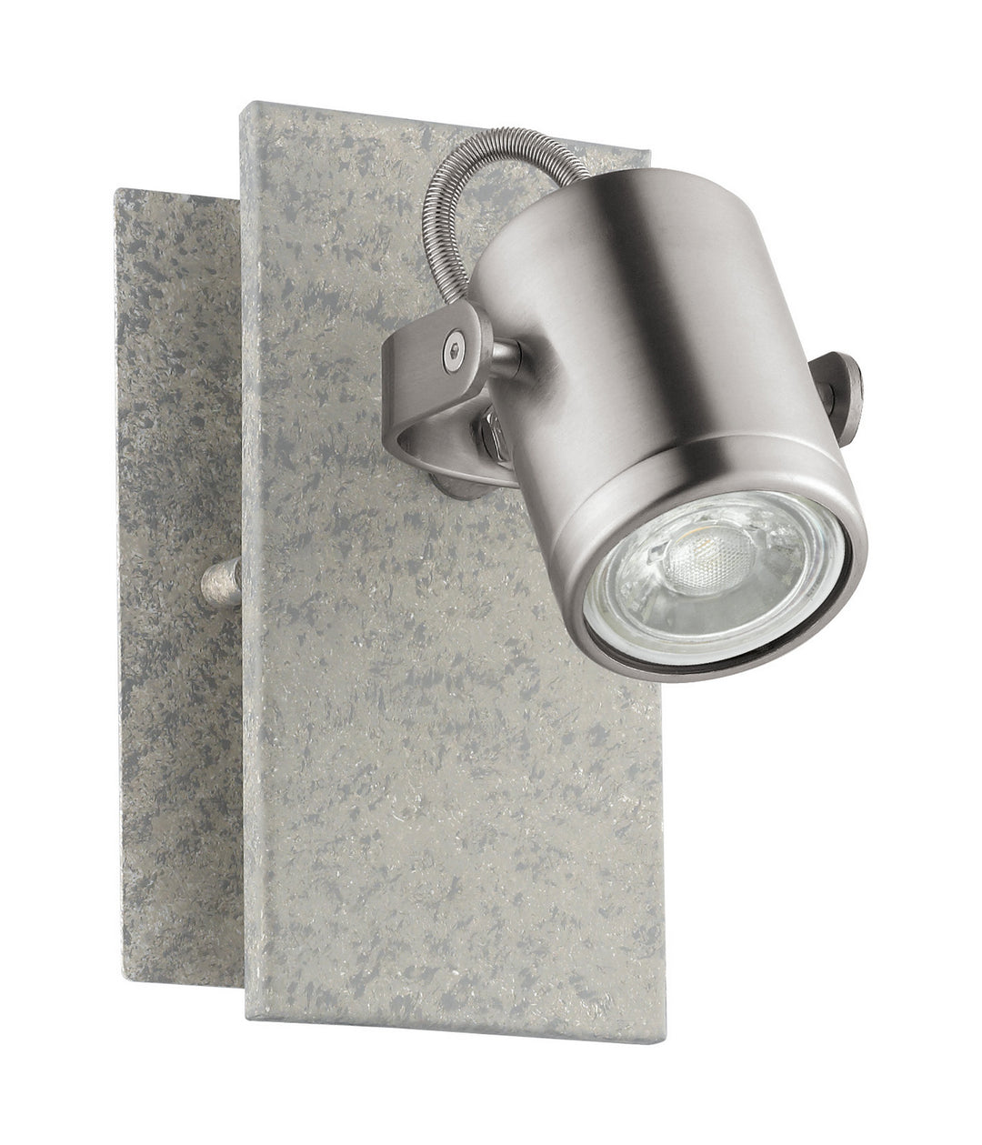 Praceta LED Wall Light in Matte Nickel & Concrete Effect - available from The Lighting Shoppe, trusted by Canadian homeowners