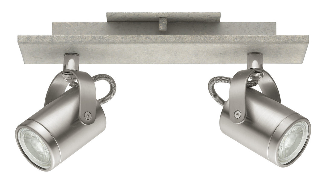 Praceta LED Track in Matte Nickel & Concrete Effect - available from The Lighting Shoppe, trusted by Canadian homeowners