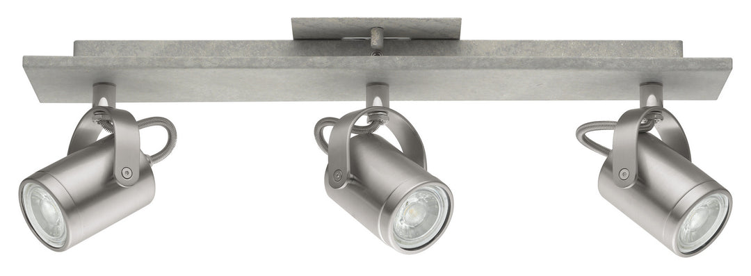 Praceta LED Track in Matte Nickel & Concrete Effect - available from The Lighting Shoppe, trusted by Canadian homeowners
