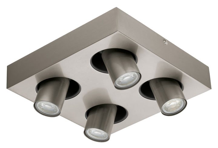 Robledo 1 Four Light Track Light in Matte Nickel - available from The Lighting Shoppe, trusted by Canadian homeowners