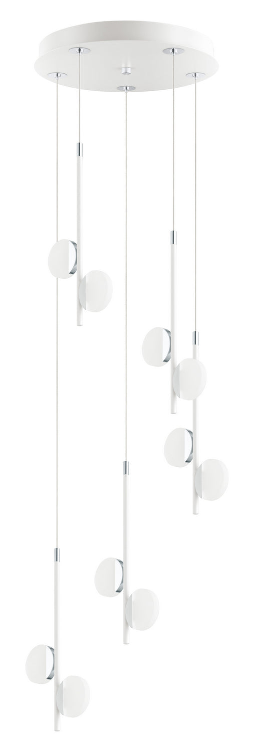 Olindra LED Suspension in White & Chrome - available from The Lighting Shoppe, trusted by Canadian homeowners