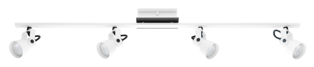 Trillo Four Light Track in White & Black - available from The Lighting Shoppe, trusted by Canadian homeowners