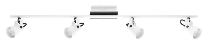 Trillo Four Light Track in White & Black - available from The Lighting Shoppe, trusted by Canadian homeowners