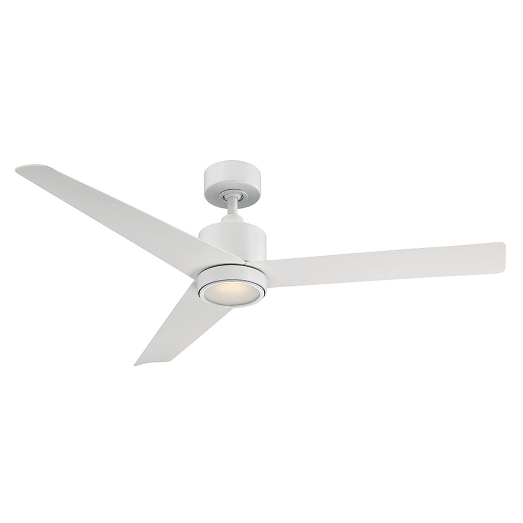 Lotus 54"Ceiling Fan in Matte White - available from The Lighting Shoppe, trusted by Canadian homeowners